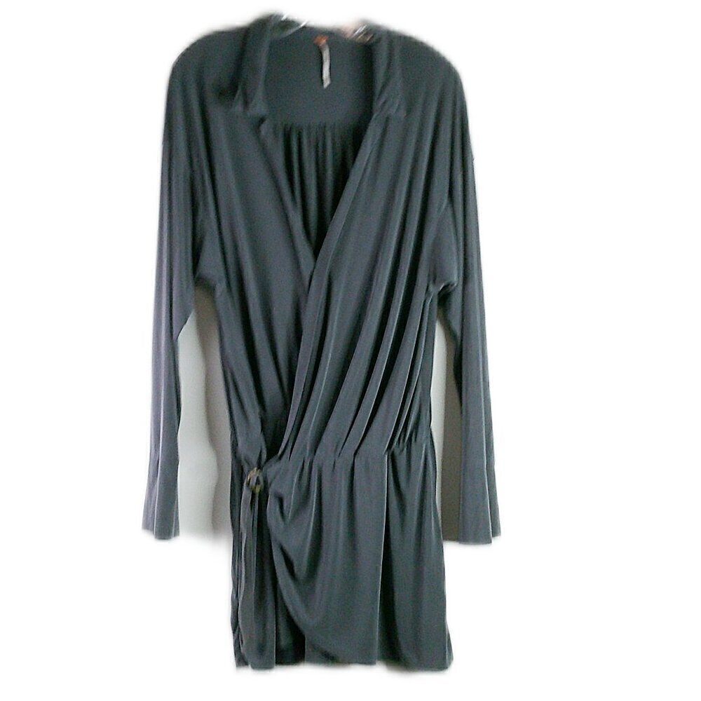 Free People - Long Sleeve Light Weight Slate Grey Jacket - Size S